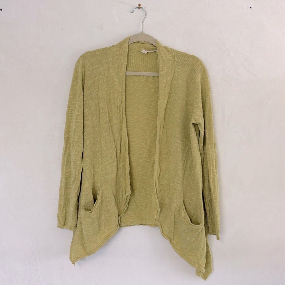 Eileen Fisher yellow summer cardigan-Med